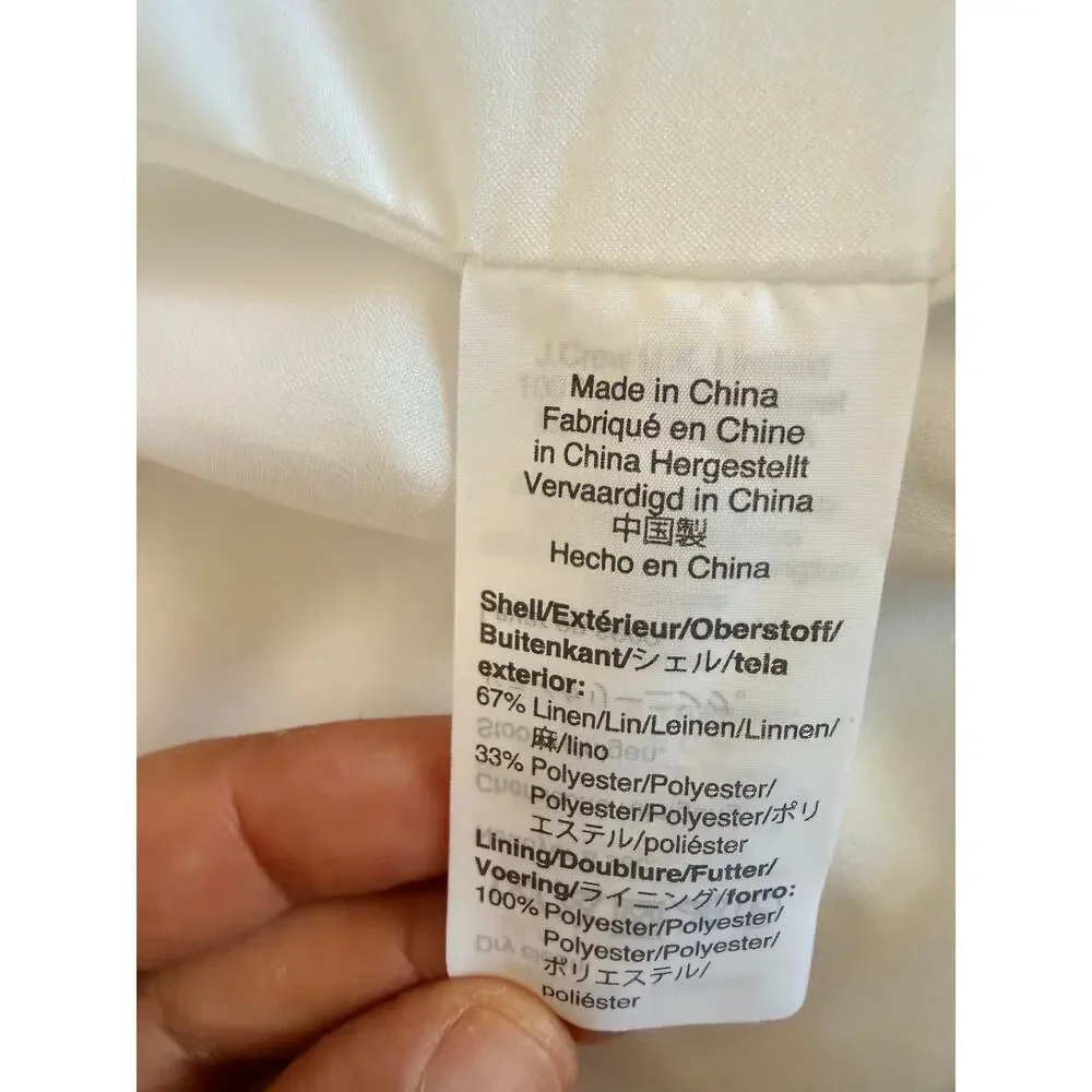 JCREW Parke blazer in stretch linen blend-Ivory Size 6 - Picture 6 of 12